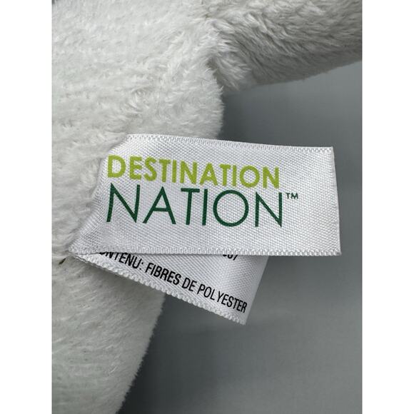 Destination Nation Beluga Whale Plush 13 Inch Stuffed Ocean Animal - Picture 7 of 11